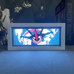 230 Designs <span class=keywords><strong>Lampe</strong></span> <span class=keywords><strong>LED</strong></span> <span class=keywords><strong>3D</strong></span> en papier découpé, thème Pokémon Eevee Umbreon Sylveon, avec boîtier en ABS et acrylique, en stock - Product Image 5