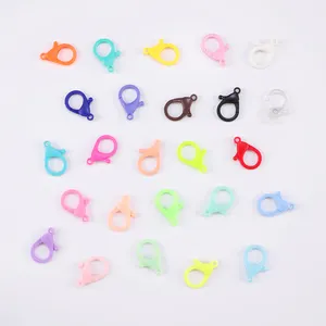 Acryl drehbare Karabiner verschluss clips Karabiner haken Halskette Haken Karabiner verschluss Kunststoff Bunter Karabiner verschluss