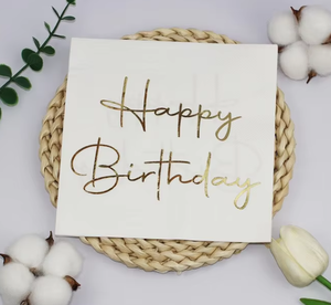 Tovaglioli Usa e Getta in Pura Cellulosa con Foglia d'Oro per Decorazioni di <span class=keywords><strong>Compleanno</strong></span>, Hotel e Ristoranti - Product Image 1