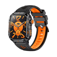 Jam Tangan Pintar GPS Outdoor HT36 untuk Pria, Layar IPS, Silikon, Kompas, Tampilan Ketinggian & Cuaca, Panggilan BT, Tahan Air 3ATM, Daya Tahan Baterai 5-10 Hari
