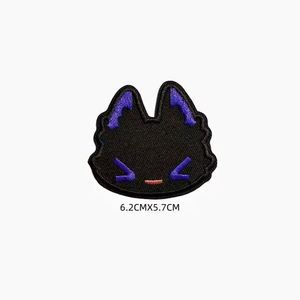 Patchs brodés autocollants mignons de chat noir pour la décoration - Product Image 6