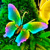 Lampe sur pied LED lumineuse en forme de papillon pour allée de mariage, éclairage de chemin, décoration de salle de banquet