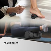 Ensemble de rouleaux en mousse 5-en-1 pour massage des points de pression des tissus profonds, en polypropylène expansé, fermeté moyenne, pour fitness, Pilates, yoga