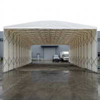 Auvent rétractable en PVC avec structure en acier, résistant à la pluie et au soleil, pour fêtes, mariages, parkings et stands alimentaires