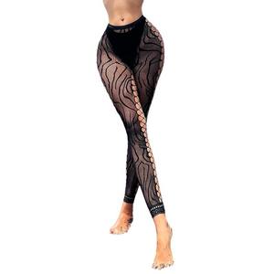 Collants larges en résille sexy bas floraux <span class=keywords><strong>sans</strong></span> pieds pour femmes collants en résille Legging - Product Image 5