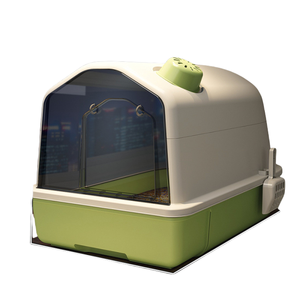 La mejor venta sin olor, forma de casa, caja de arena automática para mascotas cerrada, bandeja de arena para gatos - Product Image 3