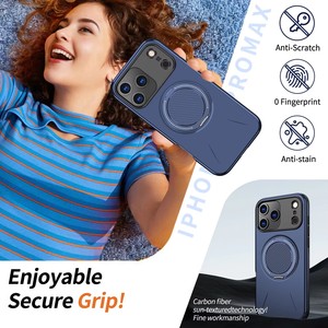 Ventes Flash 360 °   Étui de téléphone rotatif pour <span class=keywords><strong>iPhone</strong></span> 17 16 <span class=keywords><strong>Pro</strong></span> Max, étui magnétique anti-chute pour <span class=keywords><strong>iPhone</strong></span> 17 16 <span class=keywords><strong>Pro</strong></span> Max - Product Image 2