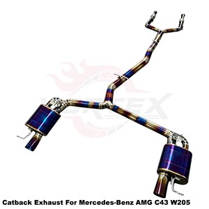 Vortex Lightweight Burnt Titanium Catback System For Mercedes-Benz AMG C43 W205 2016-2023 - Product Image 2