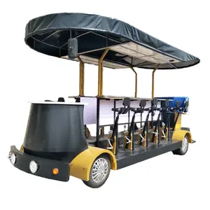 CE DOT Approved Customized Beer Bike Sightseeing Car and Party Cart for Sightseeing Bus & Car