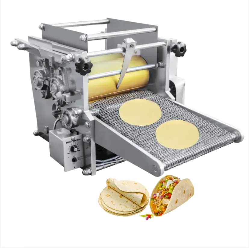 Máquina de tortilha espiral autometica, máquinas tortilla espanholas para fazer milho, tortilhas, fazendo notícias, 5 6 7 8 9 12 polegadas