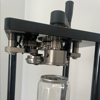 Machine de scellage manuelle pour canettes en acier inoxydable PET, scelleuse pour canettes de thé à bulles, soda, bière, jus avec couvercle