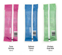 Offre spéciale à durée limitée Aliments humides 15g Barres Treat Snack Bandes pour chat FAENBEI Collations pour animaux de compagnie Nourriture humide pour chat