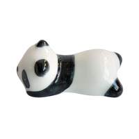 Simpatico portapenne in ceramica con Design Panda, bacchette, supporto per bacchette
