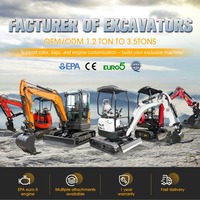 Produsen China Excavator Crawler Hidrolik dengan Aksesoris Opsional untuk Aplikasi Kebun, Pertanian, dan Konstruksi