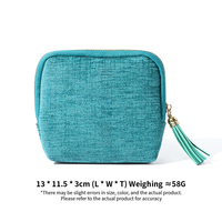 Tas Perhiasan Rumbai Enam Lapis yang Indah, Tas Penyimpanan Gelang Chenille, Kantong Perhiasan Wenwan, Tersedia Grosir