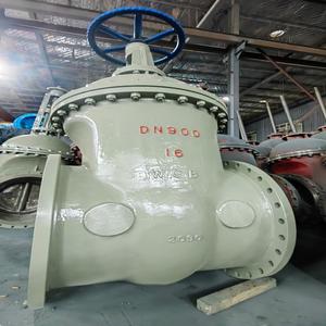 DN900 Neues Produkt Heller Schaft Hart versiegelter Flansch schieber aus Stahlguss Hochdruck-Flansch schieber - Product Image 1