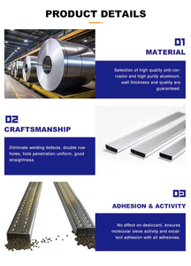 Accessoires pour portes et fenêtres, accessoires pour vitrage isolant non pliables, barre d'espacement en aluminium avec bande <span class=keywords><strong>de</strong></span> butyl - Product Image 3