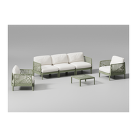 Außenbereich Kunststoff chinesische Fabrik moderne Außenmöbel Kunststoff Außenbereich Kunststoff hochwertige Sofa-Kombination