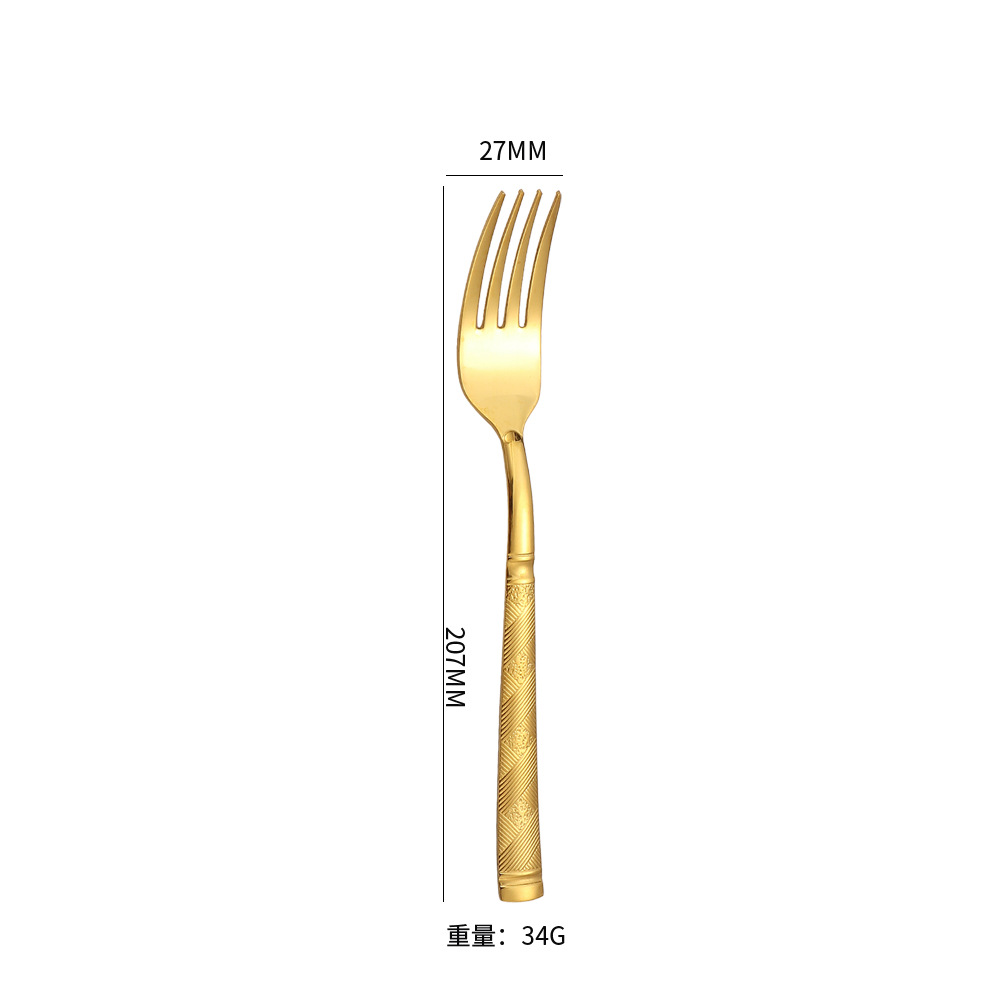 Fourchette en or