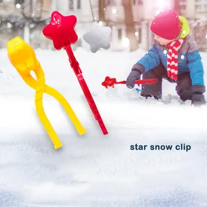 Outdoor Sports Snowball Toys Star Shape Snow Clip Ball Maker Snowballs Thrower Maker Mold Tool Snow Shovel for Kids