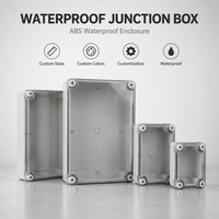 Boîtier électrique extérieur étanche IP67 en plastique ABS, personnalisable, pour distribution de câbles et alimentation
