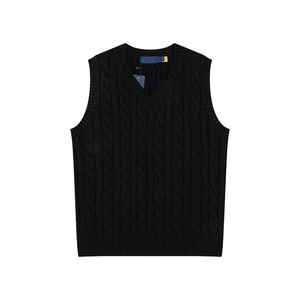 Wholesale Cable-Knit V-<strong>Neck</strong> <strong>Sleeveless</strong> Sweater Vest for Women - Versatile Inner Layer Top - Product Image 5