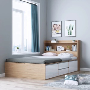 Meubles modernes de grande taille contemporains pour <span class=keywords><strong>chambre</strong></span> à <span class=keywords><strong>coucher</strong></span> <span class=keywords><strong>design</strong></span> minimaliste, lit en bois MDF en mélamine - Product Image 1