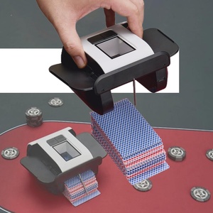 Mélangeur de cartes électrique automatique à 2 niveaux rechargeable 2000 mAh prenant en charge Phase 10 Texas Hold'em <span class=keywords><strong>Blackjack</strong></span> - Product Image 2