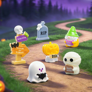 Gnomo Momia en Miniatura para Decoración de Mesa de Halloween <span class=keywords><strong>con</strong></span> Letrero, Accesorio Decorativo - Product Image 1