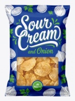 Sachet Doypack Métallisé Brillant à Soufflet Arrière pour l'Emballage de Chips, Sacs Personnalisés Imprimés pour Snacks et Croustilles