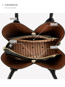 New Luxury Handbags Women Designer PU Leather Shoulder <b>Bags</b> Lady Large Fashion Hand <b>Bag</b> Casual Tote Messenger <b>Bag</b> - Product Image 4