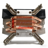 Refroidisseur d'air pour processeur ARGB 4HW-12B-9YNDG2, ventilateur de refroidissement pour PC de bureau, silencieux, haute performance, compatible avec les processeurs Intel et AMD