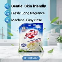 Bubuk Sabun Tanaman Alami Floral Efisiensi Tinggi Ramah Lingkungan Sekali Pakai Portabel Bebas Fosfat 1.2kg untuk Pakaian