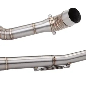 MGOD Nuevo Sistema Completo de Escape con Colector para Motocicleta Suzuki GSX-R150/GSXR 125/150, Silenciador de Reequipamiento/Actualización, Tubo Delantero de Carbono P113 - Product Image 3