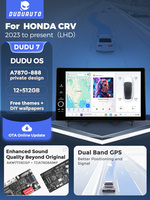 DUDUAUTO DUDU7 A7870 AKM7739 DSP 12+512G QLED LHD Autoradio pour Honda CRV 2023-Présent 6ème Génération RS