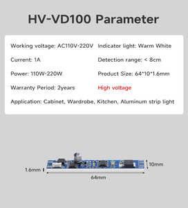 Shinchip của bán chạy nhất AC110V-220V hồng ngoại Mô-đun cảm biến 1A itchhigh-điện áp Led cảm biến và cảm ứng chuyển đổi - Product Image 4