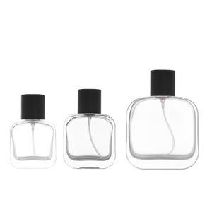 Botella de Perfume de Vidrio Vacía de Alta Gama con Fondo Grueso y Esquinas Redondeadas, Cuadrada Plana, de 30ml, 50ml, 100ml, MOQ Bajo - Product Image 5