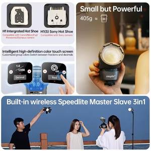 Flash pour appareil photo JINBEI H1 LED, lumière portable d'extérieur, éclairage photographique, HSS TTL Speedlite pour Canon <span class=keywords><strong>Nikon</strong></span> Fuji Sony - Product Image 5