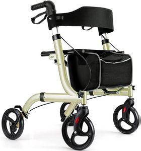 <span class=keywords><strong>Andador</strong></span> con <span class=keywords><strong>Ruedas</strong></span> HCT-9123 para Personas Mayores - <span class=keywords><strong>Andador</strong></span> Plegable con <span class=keywords><strong>Asiento</strong></span> y <span class=keywords><strong>Cuatro</strong></span> <span class=keywords><strong>Ruedas</strong></span> de 8 Pulgadas - <span class=keywords><strong>Andador</strong></span> Médico, Color Champán - Product Image 1