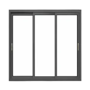 Perfil de aluminio y ventanas de entrada de la puerta de aluminio habitación confort diseño de puerta