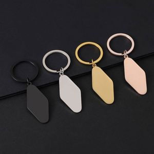 Custom Blank <b>Keychain</b> Engraved Logo Metal Stainless Steel Hotel Motel Room Number Diamond Bulk Personalize Pet Tag Blank Keyring - Product Image 1