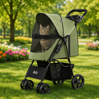 Poussette pliable imperméable pour animaux domestiques, en tissu Oxford, pour chiens et chats