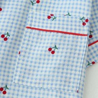 Nouvel ensemble de pyjama 2 pièces en terylène pour femme, col rabattu, manches courtes, short et cardigan, style européen, pour le commerce transfrontalier