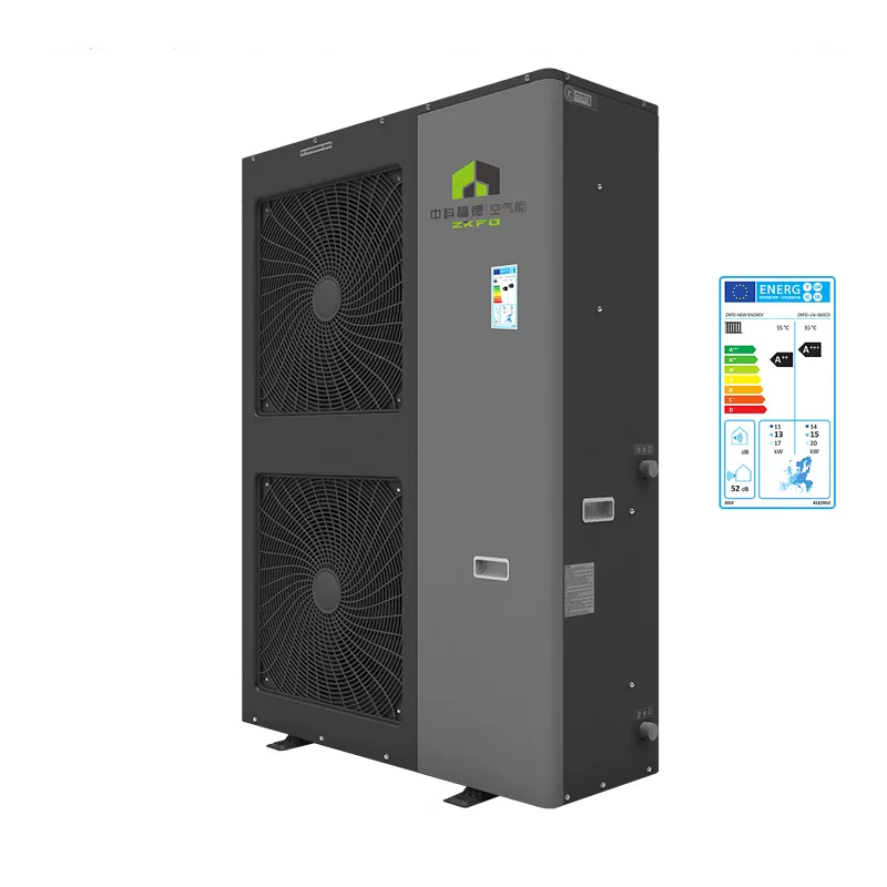 10kw 16kw 30kw European hybrid solar inverter monoblock split R32 R290 heat pump air to water