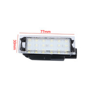 Lampe de plaque d'immatriculation LED pour véhicules, éclairage de plaque d'immatriculation LED