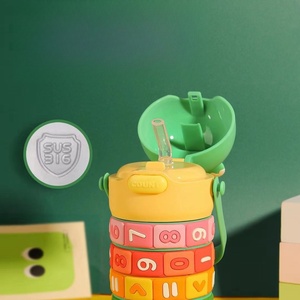 Bouteille d'eau pour enfants avec motifs de chiffres et de symboles mathématiques, 14 oz, éducative / apprentissage ludique, puzzle, thermos en acier inoxydable isolé - Product Image 6