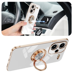 Funda de silicona de TPU galvanizada con soporte de anillo magnético para Redmi Note 13 Pro Plus <span class=keywords><strong>5G</strong></span> - Product Image 3