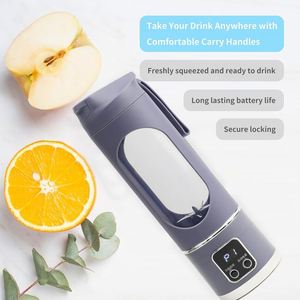 USB Charging Citrus Juicer Portable <b>Mini</b> Mixer Blender Smoothie Maker Rechargeable 400mL Car Use Blender Cup - Product Image 3