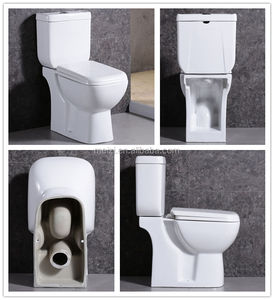 ชุดสุขภัณฑ์ห้องน้ำแบบสองชิ้นทรงสี่เหลี่ยมพร้อมอ่างล้างหน้าจากจีน - Product Image 2
