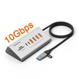 USB <span class=keywords><strong>3.2</strong></span> Gen <span class=keywords><strong>2</strong></span> 10 Gbit/s Daten übertragungs hub 6 Anschlüsse USB C Hub mit 10 Gbit/s USB <span class=keywords><strong>3.2</strong></span> 4-Port Typ A <span class=keywords><strong>2</strong></span>-Port Typ C und SD TF Kartenleser - Product Image 1